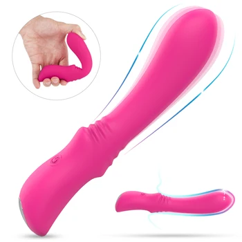 Moale Dildo Vibrator Pentru Femei punctul G Vagin Masaj Stimulator Clitoris USB Vibratoare sex Feminin Masturbator Jucarii Sexuale Pentru Femei