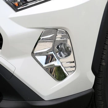 Pentru Toyota RAV4 RAV 4 2019 2020 2021 ABS Cromat Fata Foglight Ceață de Lumină de Lampă Capac Ornamental Cadru Autocolant Exterior Accesorii