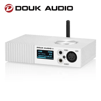 Douk Audio Dual ES9038Q2M DAC USB Full Echilibrat Decodor Digital la Analogic Audio Adapter XMOS USB DAC Amp DSD512 LDAC Ecran OLED