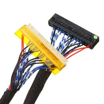 250mm/400mm Universal 2ch 6bit 30pins lvds cable LCD prin cablu cu ecran 1mm Pin Pitch pentru LCD DIY Notebook Driver LCD Cablu