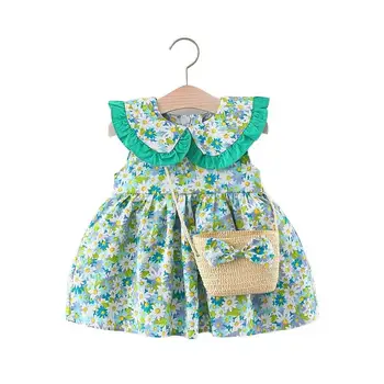 2022 Vara nou-născut fetița haine florale rochie cu maneci lungi pentru copilul mic copil fata de tinutele vestimentare casual, rochii largi rochie