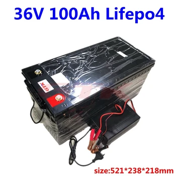 GTK Litiu Acumulator 36V 100Ah Lifepo4 baterie cu BMS pentru sistem solar trolling barca cu motor+ 43.8 V 10A Încărcător