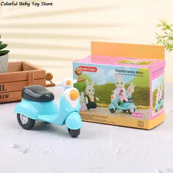 1:12 casă de Păpuși în Miniatură Desene animate Motocicleta Cărucior Mobilier Model Decor Jucărie pentru Copii Fata Cadou