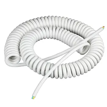 Culoare alb 2 3 Miezuri de Cupru de Primăvară Cablu Spiralat 0.3 0.75 1.5 Metri Stretch Lungime 2,5 M, 5M, 10M 12M