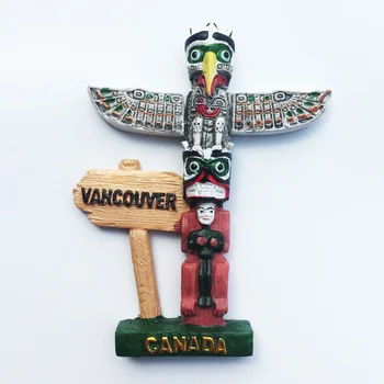Stil American Magnet de Frigider Vancouver Canada Vultur Sculptură Frigider Autocolant de Călătorie de Suveniruri acasă Decorative