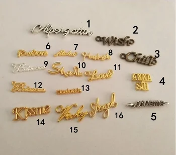 10 buc de Culoare de Aur Dreptunghi de Metal lucrate Manual Îmbrăcăminte Etichete Etichete Pentru Imbracaminte Genti Hand Made Scrisoare de Cusut Etichete