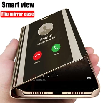 Pentru Xiaomi 12 Lite 5G Caz Smart Mirror View Flip Magnetice Kickstand Telefon Caz Pentru Xiomi Mi12 lite Mi 12Lite 6.55