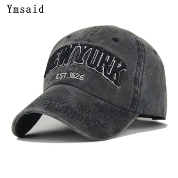 De înaltă Calitate de Brand Spălat Șapcă de Baseball Femei Barbati NEW YORK Snapback Caps 100% Bumbac Casquette Os în aer Liber Tata Pac