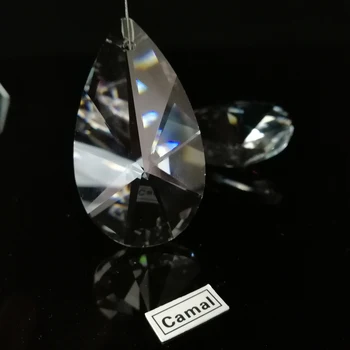Camal 2 BUC 50mm K9 Clear Pere de Cristal in forma de Prisme de Sticlă Pandantive Picătură SunCatcher Lampa de Iluminat Candelabru Piese de Decor Agățat