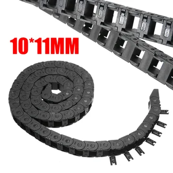 1m Timp de Nailon Trageți Lanțul 10*11mm Pod Tip Mini Energie Lanț de Transmisie CNC 3D Printer Rezervor Lanț Negru