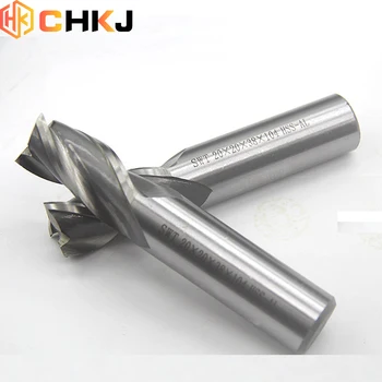 CHKJ de Înaltă Calitate Greu Oțel Alb Direct Shank End Mill-Cutter 3 Fluiere D2-D10mm HSS din Aluminiu Gravat Pic Spirală End Mill