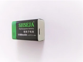 9V 1180mAh li-ion baterie 6F22 USB baterie reîncărcabilă detector de jucărie baterie reîncărcabilă transport gratuit