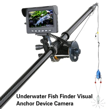 30M 1200TVL Căutare de Pește Pescuit Subacvatic Camera de 4.3 inch Monitor 10BUC LED Night Vision 195 de Grade Camera Roată Rolă de Pescuit
