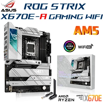 ASUS ROG STRIX X670E-UN GAMING WIFI 6E Placa de baza AM5 DDR5 128 GB PCIe 5.0 M. 2 suportă AMD X670 LGA 1718 Ryzen 7000 Placa Mama Nou