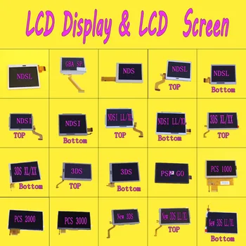 Înlocuirea Sus Sus jos Ecran LCD Display pentru 3DS XL LL pentru psp1000 2000 3000 pentru NDS/pentru NDSL/PENTRU NDSi XL LL