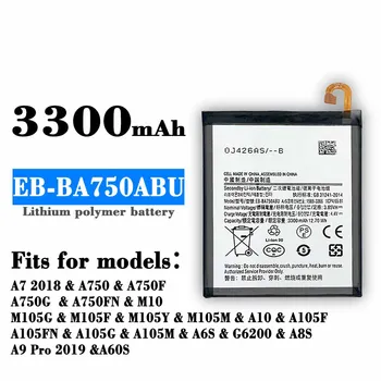 Original 3300mAh EB-BA750ABU Baterie Pentru Samsung GALAXY A7 2018 A750 A730x SM-A750F A10 M10 SM-A105F/DS A8s SM-G887 Telefon Mobil