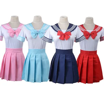 Anime Sailor Moon Cosplay Costum Tsukino Usagi Uniformă Rochie de Costume Cosplay pentru Femei Halloween Carnivl Fata de Partid Uniformă
