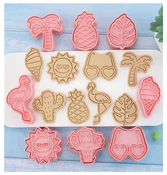 8 Buc/set desen Animat de Vară pe Plajă Biscuit Mucegai Soare Ice Cream Cookie Cutter Fondant de Patiserie Decorare Instrumente de Copt