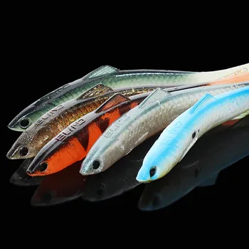 1 Bucată de Vânzare Momeală de Pescuit Momeală Moale 13cm 12.7 g Aluminiu Construi în 3D Vivid Ochi Artificiale Momeli de Pește Momeli