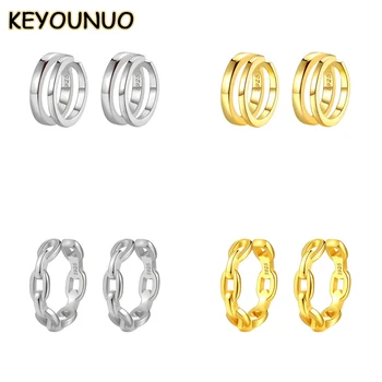 KEYOUNUO Aur, Argint Umplut Earcuffs Cercei pentru Femeile Non-Piercing Auriu Clip-On Cercei Petrecere de Moda Bijuterii en-Gros