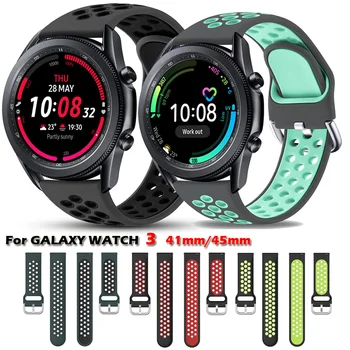 Silicon Watchbands Pentru Samsung Galaxy Watch 3 Curea de Înlocuire Curea de Ceas Pentru Galaxy Watch 3 Band 45mm 41mm Brățară