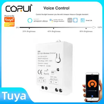CORUI AC100-240V Tuya WiFi 1-10V LED Dimmer Controller Wireless de Control de viață Inteligentă Alexa Google Acasa Pentru LED Reglaj Putere cu Mașina
