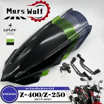 Motocicleta Sport Parbriz Parbriz Parasolar Viser Se Potriveste Pentru Kawasaki Z250 Z400 2019 2020 2021 Double Bubble 19-21