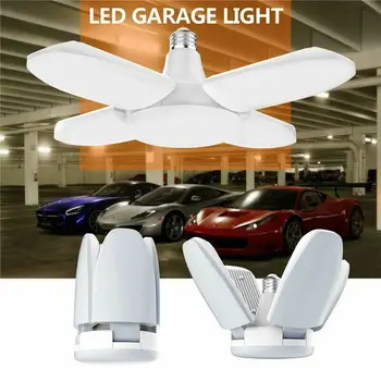 100W Bec LED E27 85-265V Industriale Reglabil Pliabil Fan Lamă de Lumină SMD2835 Decor Acasă Lampa Atelier Garaj Iluminat