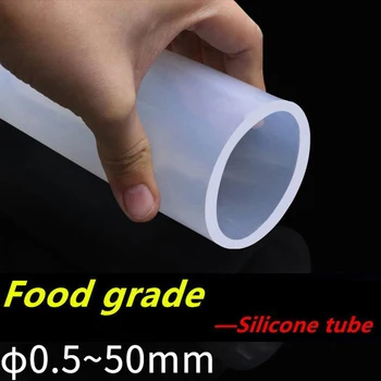 1M Alimente Grad Silicon Cauciuc Furtun Flexibil Transparent Tub de Silicon cu Diametrul de 1 2 4 5 6 7 8 9 10 11 12 14 16 18 20 30 50mm Tub