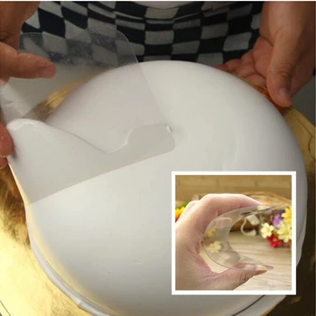 5pcs/Lot Transparent Tort Racleta din Plastic Practic Aluat Moale Cutter Fondant de Patiserie Decorare Instrument Tort Mousse Crema Racleta