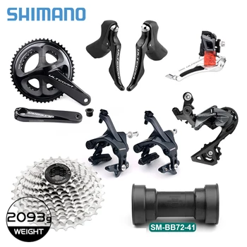SHIMANO R8000 2*11Speed Biciclete Rutier Groupset Schimbator Spate Derailleur Angrenajul cu BB Caseta 11-32T Dual-Pivot al Etrierului de Frână