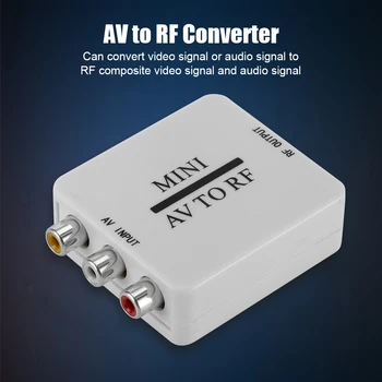 Multi-funcțional Clasic AV Pentru RF Video Converter Durabil Practice HD Video Adaptor Suport RF de 67,25/61.25 MHz Amplificator