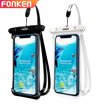 FONKEN Caz Impermeabil Pentru Telefon Full Vedere Universal Soft Telefon Acoperă Pentru iPhone rezistent la Apa Sac Uscat Pentru Samsung A50 A51 Caz