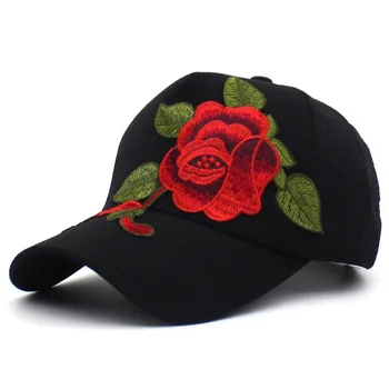 Nouă Femei Șapcă de Baseball Diamond Pictura Broderie Flori Denim Snapback Pălării Blugi Femei Capac de sex Feminin Cowboy Vara Pălărie de Soare