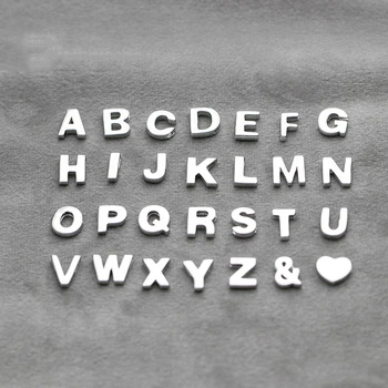 Real Argint 925 Moda Simplu 26 engleză Scrisoare Simbol Pandantiv DIY Accesorii Pentru Femei Nuntă Fin 925 Bijuterii