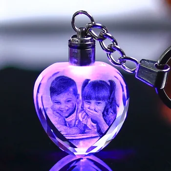 Personalizate Crystal Baby Album Foto de Lumină LED Schimba Personalizate Sticlă Album de poze pentru Iubitor de Familie cel Mai bun Cadou de Nunta Album