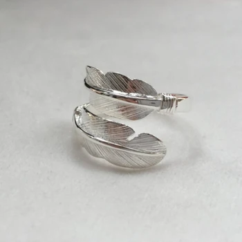 S925 argint pană inel simplu retro Roman INS vânt inel deschis hip hop bărbați și femei retro inel argint 925 moda