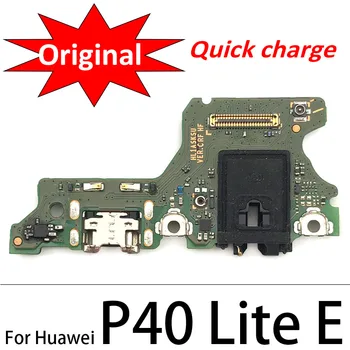 100% Original USB Port de Încărcare Bord Flex Conector de Cablu Piese de schimb Pentru Huawei P20 P30 P40 Lite E Modulul Microfon