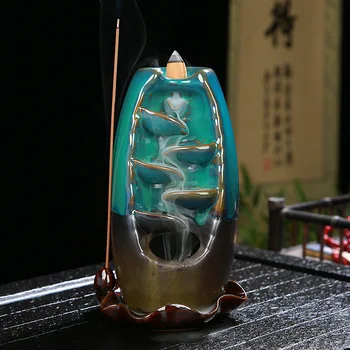 Refluxul Arzător De Tămâie Zen Cascada Arzător Cădelniță Ceramice De Origine Spirituală Decorarea Camerei Bază Assuaging Calmant