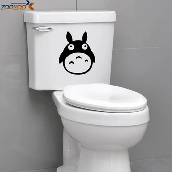 minunat totoro toaletă autocolante 8301. diy detașabil vinil art decalcomanii de decor acasă animale adesivos de paredes poster 0.0