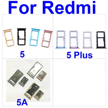 Micro Sd și Sim Card Tray Pentru Xiaomi Redmi Hongmi Red Rice 5 5A 5 Plus SIM Card Reader Soclu Suport Adaptor de Înlocuire Patrs