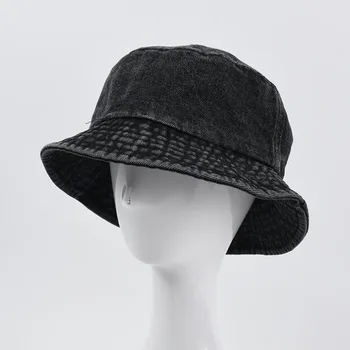 Primăvara Și Vara Femei Găleată Pălărie de Cowboy Pescar Pălăria în aer liber, Simplu Umbrelă de soare pentru Femei Pălărie de Culoare Pură Bumbac Pălărie de Cowboy