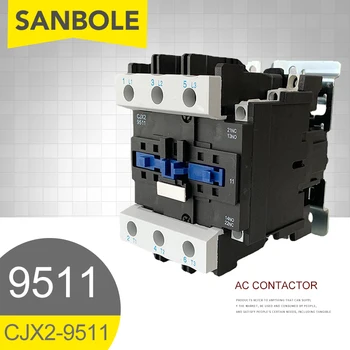 95A 3P contact de Argint CJX2-9511 AC Contactor 1NO 1NC 220V 380V 110V 36V 24V 12V LC1-D