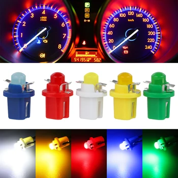 10buc/lot Multi Color T5 B8.5D SMD Lumina LED-uri Auto Automobile Light-emitting Diode Instrument tablou de Bord Becuri B8.5 bec