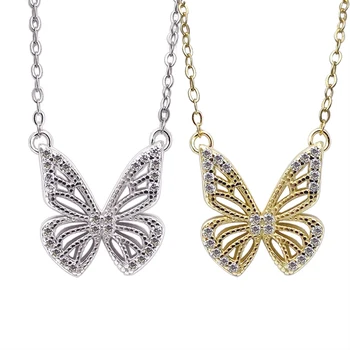 Sinya fluture pandantiv argint 925 colier de înaltă luciu cz piatra femei Mama iubitor de Bijuterii de vânzare fierbinte