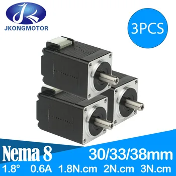 3PCS/SET Mini Nema 8 Motor pas cu pas de 1.8 grade 20-motor 1.8 N. cm 2N.cm 3N.cm 4 plumb motor pas cu pas pentru Imprimantă 3D de Imprimare XYZ