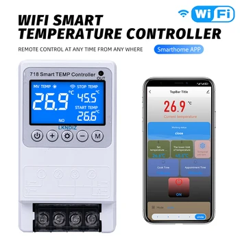 WIFI Temperatura Controler Inteligent Constantă Termostat de Control de Control de Sincronizare a Comuta Ciclul de Control Multiple Senzor de Cap Opțiune