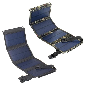 50W Pliabil Panou Solar Kit 5V USB de Celule Solare Banca Ambalaj Impermeabil de panouri Solare pentru Camping în aer liber Telefon Mobil Încărcător de Baterie