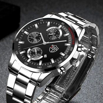 Moda Barbati Ceasuri de Oameni de Afaceri din Oțel Inoxidabil Cuarț Ceas de mână de Om Casual din Piele Ceas Luminos Ceas relogio masculino