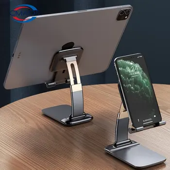 Aliaj de aluminiu de pe Desktop Telefon Mobil Stand Pliabil pentru Tableta iPad Suport Telefon Mobil de Birou Suport Leneș Suport Pentru Smartphone Muntele